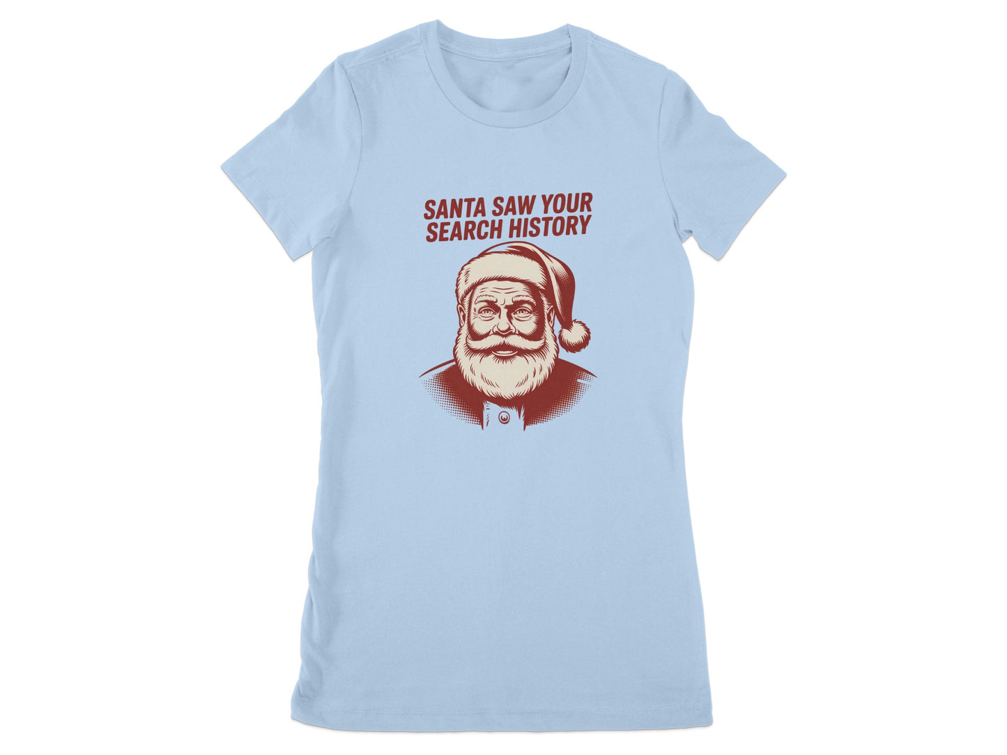 Santa Saw Your Search History Funny T-Shirt product