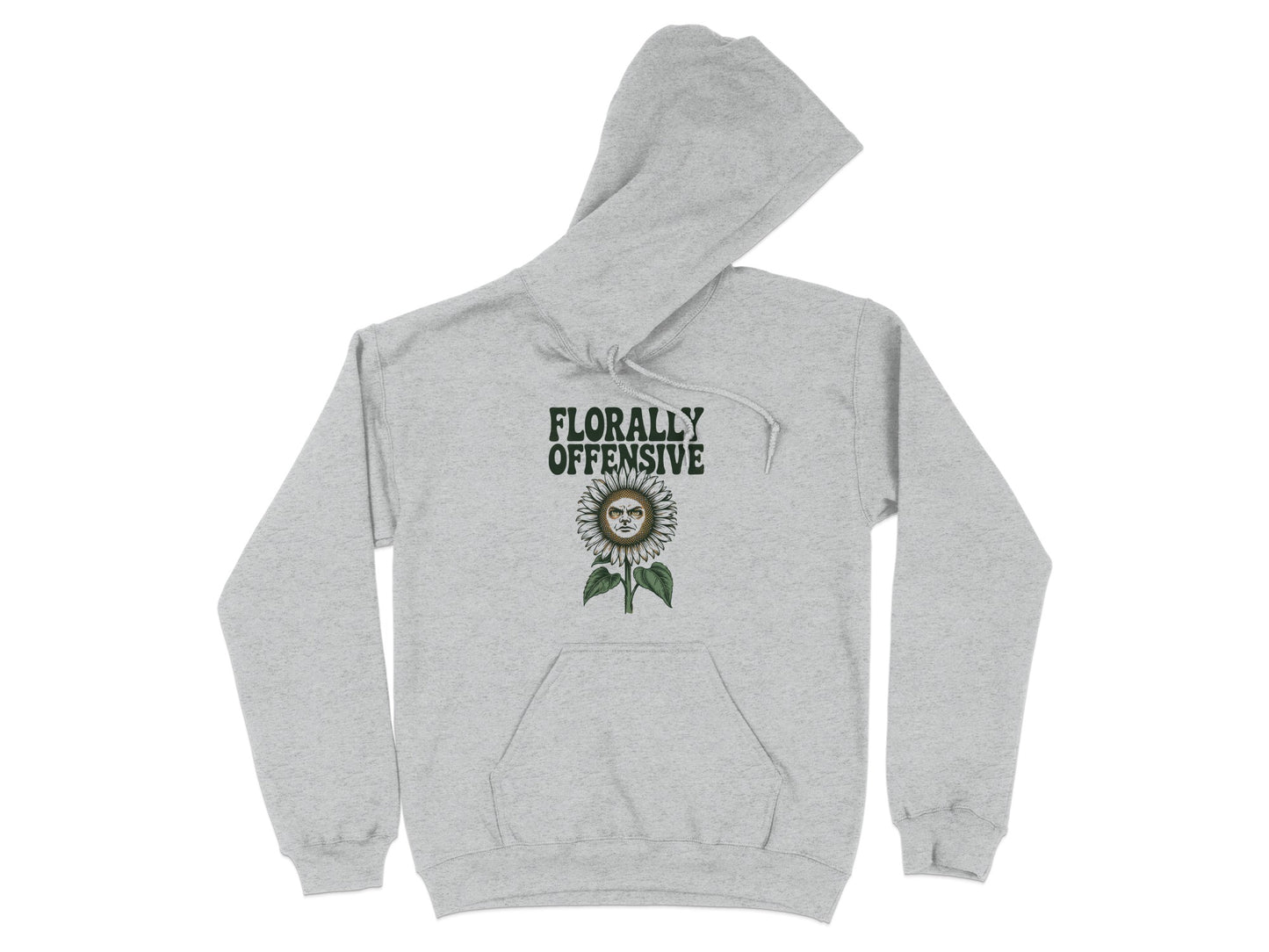 Florally Offensive Design Hoodie unique product type