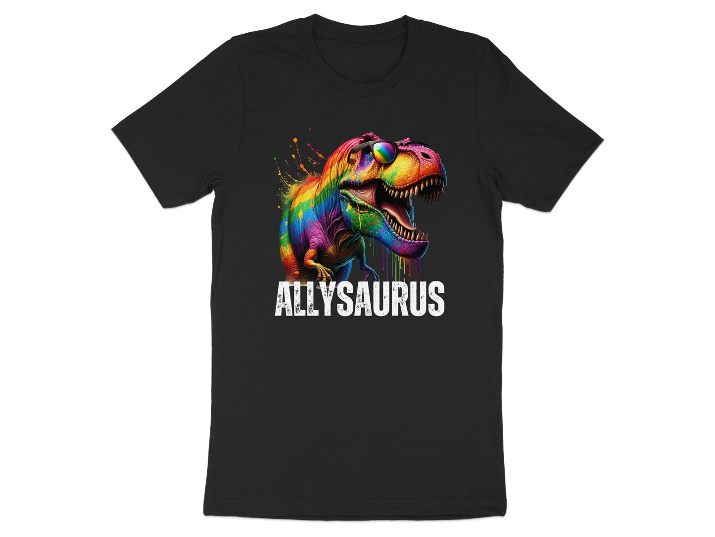 Colorful Allysaurus Dinosaur T-Shirt Funny Graphic product
