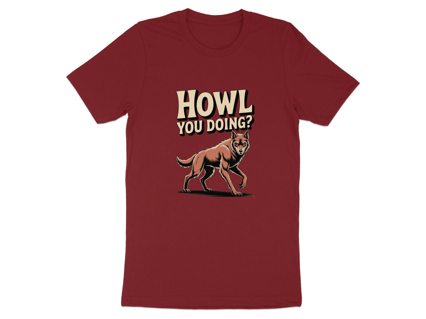 Howl You Doing Unique Graphic T-shirt Product