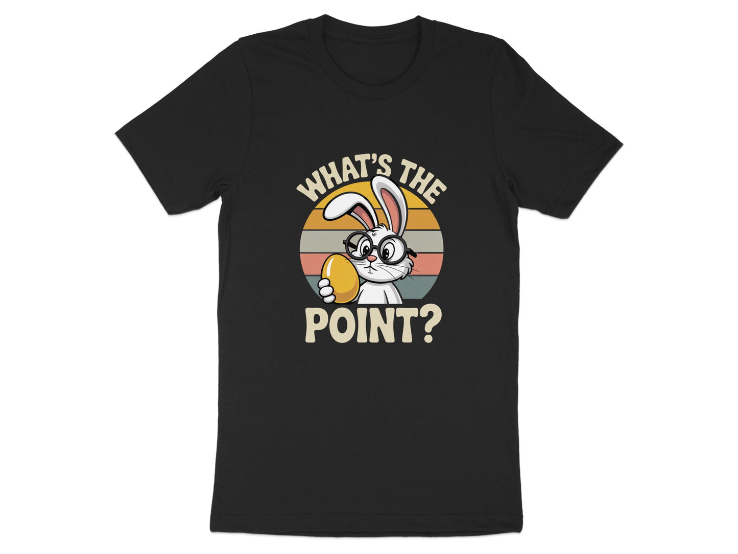 Funny What's The Point Bunny Graphic T-Shirt product type