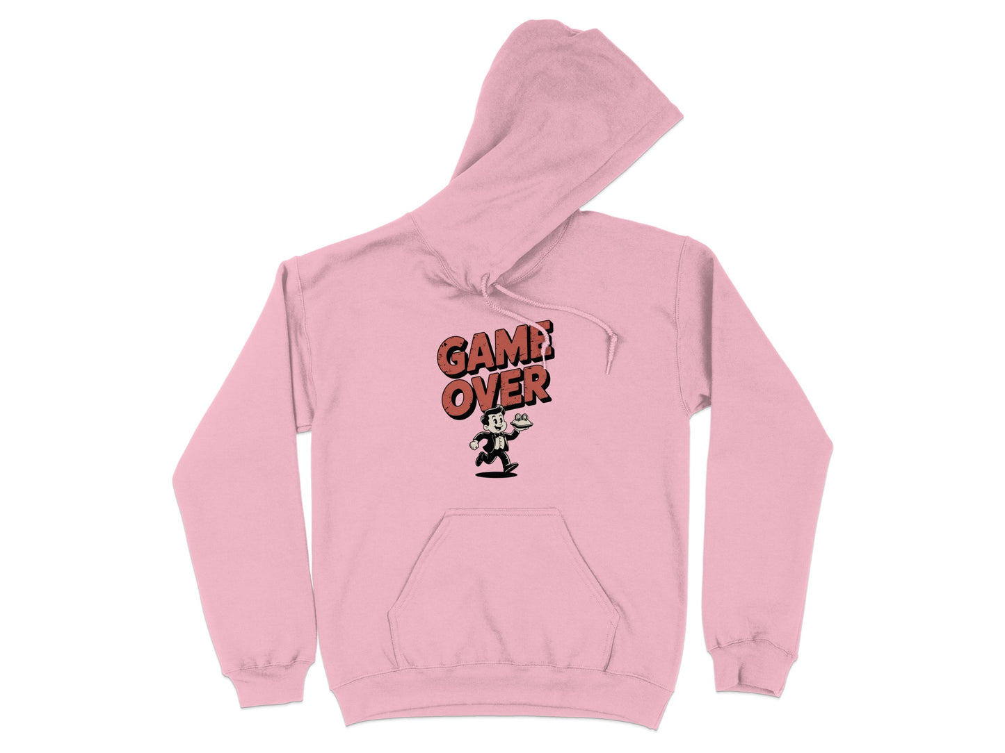 Game Over Cartoon Character Pink Hoodie product type
