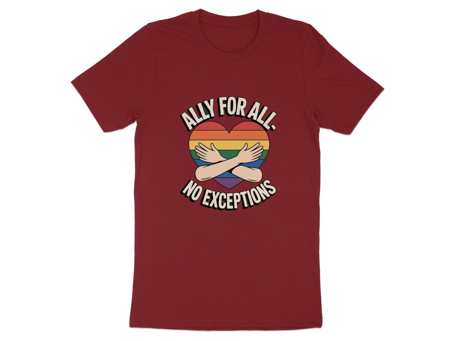 Ally For All No Exceptions T-shirt product type