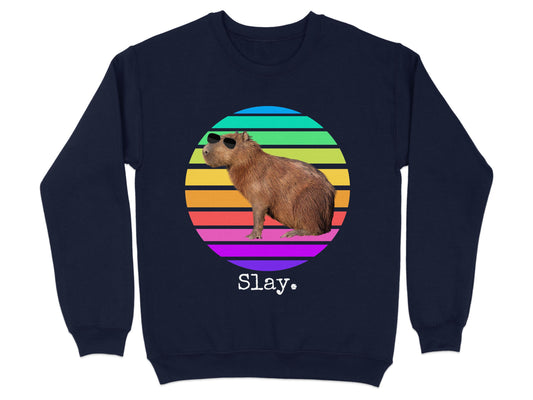 Slay Retro Capybara with Sunglasses Illustration product type