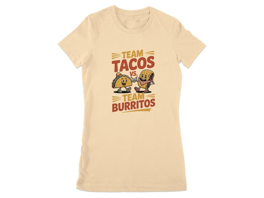 Fun Team Tacos vs Team Burritos Graphic Tee product