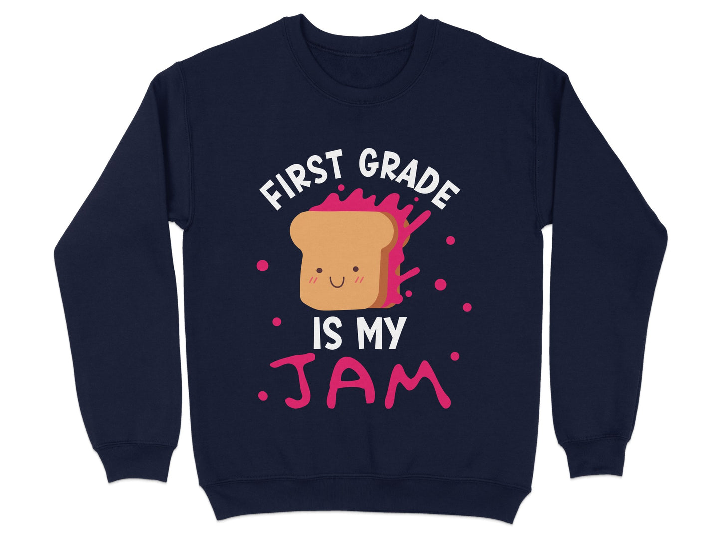 First Grade Is My Jam Cute Toast Sweatshirt product