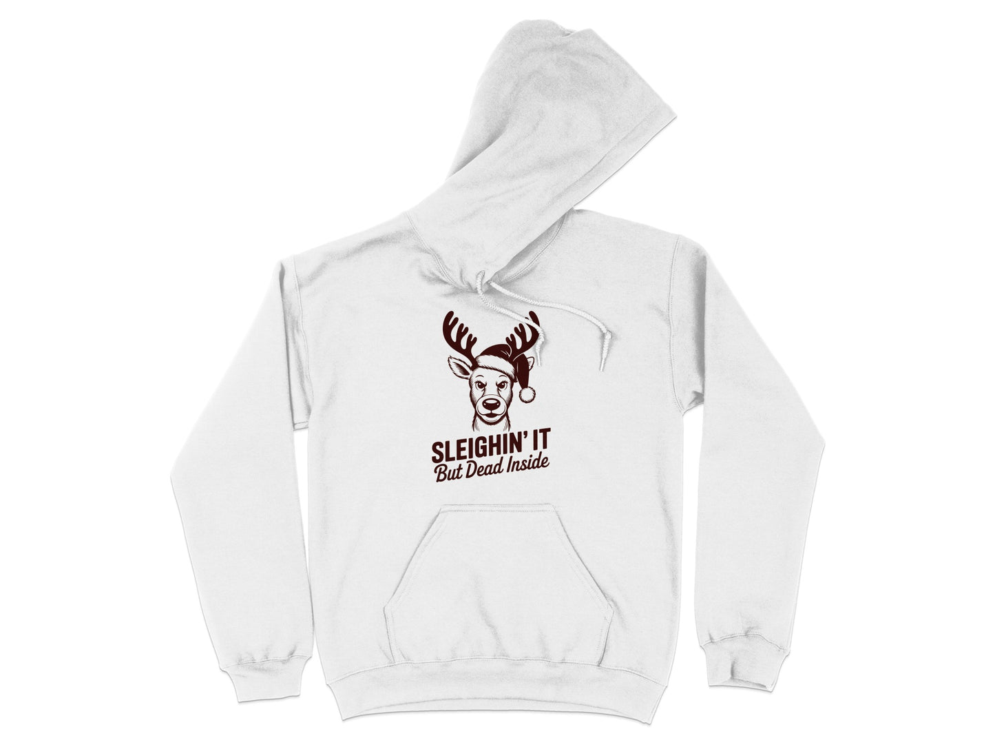 Sleighin' It But Dead Inside Funny Hoodie Product