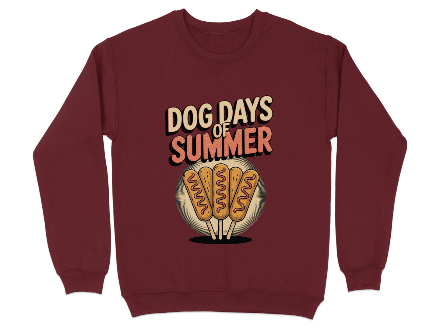 Dog Days of Summer Hot Dogs Graphic Sweatshirt product