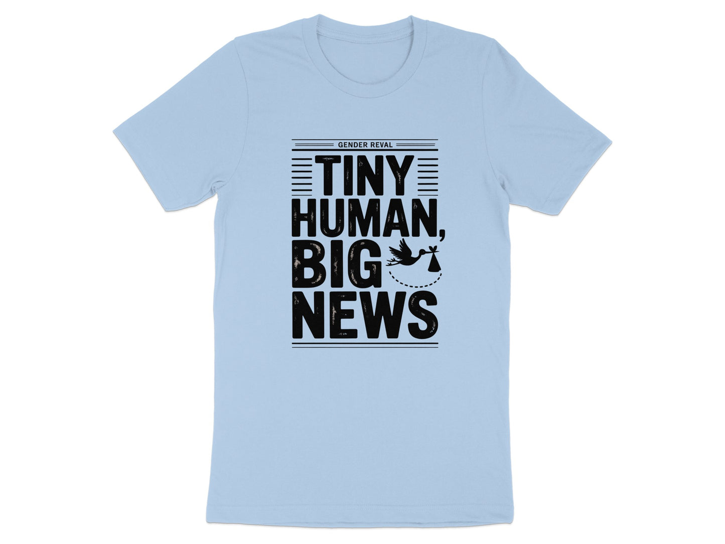 Tiny Human Big News Gender Reveal T-shirt product type