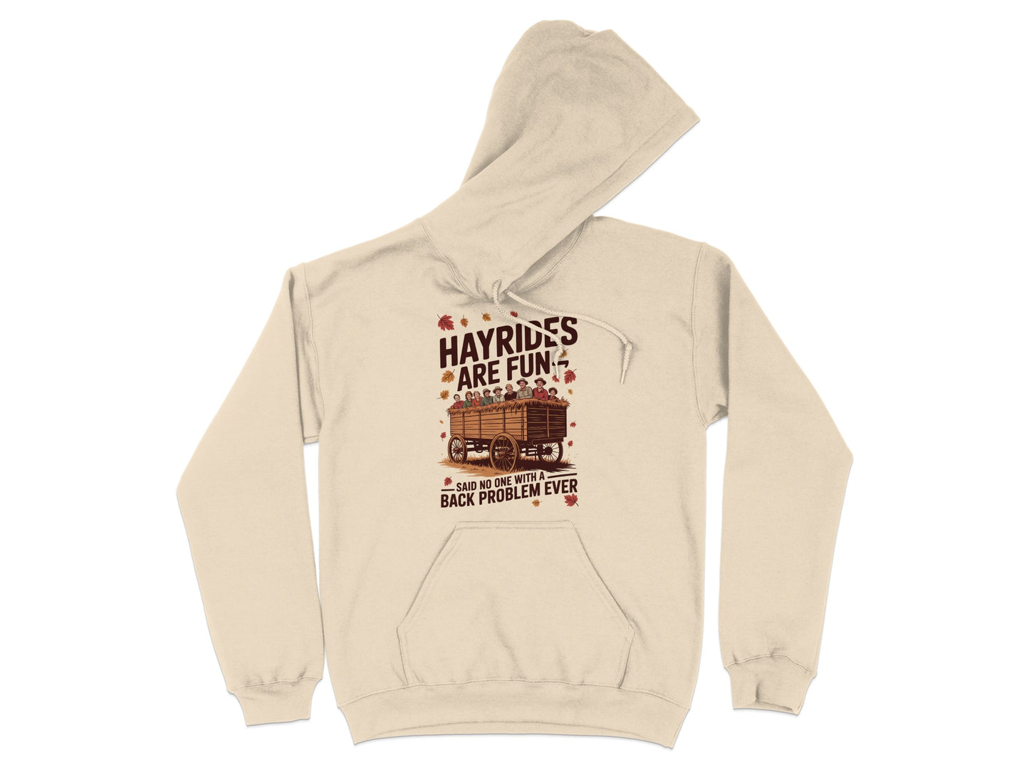 Hayrides Are Fun Back Problem Ever Hoodie product