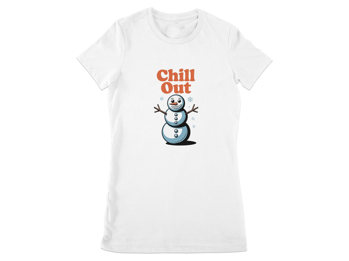 Chill Out Cute Snowman Graphic T-shirt product type