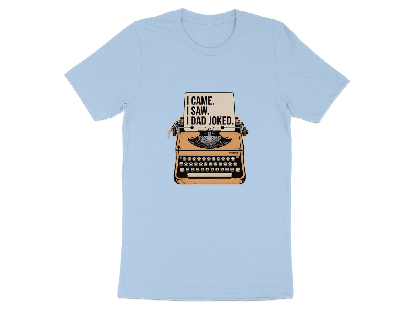 I Came I Saw I Dad Joked Typewriter T-shirt product