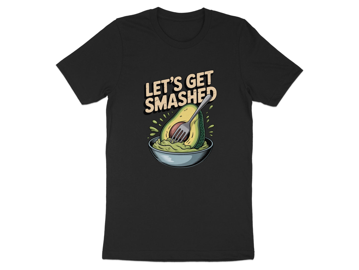 Let's Get Smashed Avocado Bowl Graphic T-shirt product type