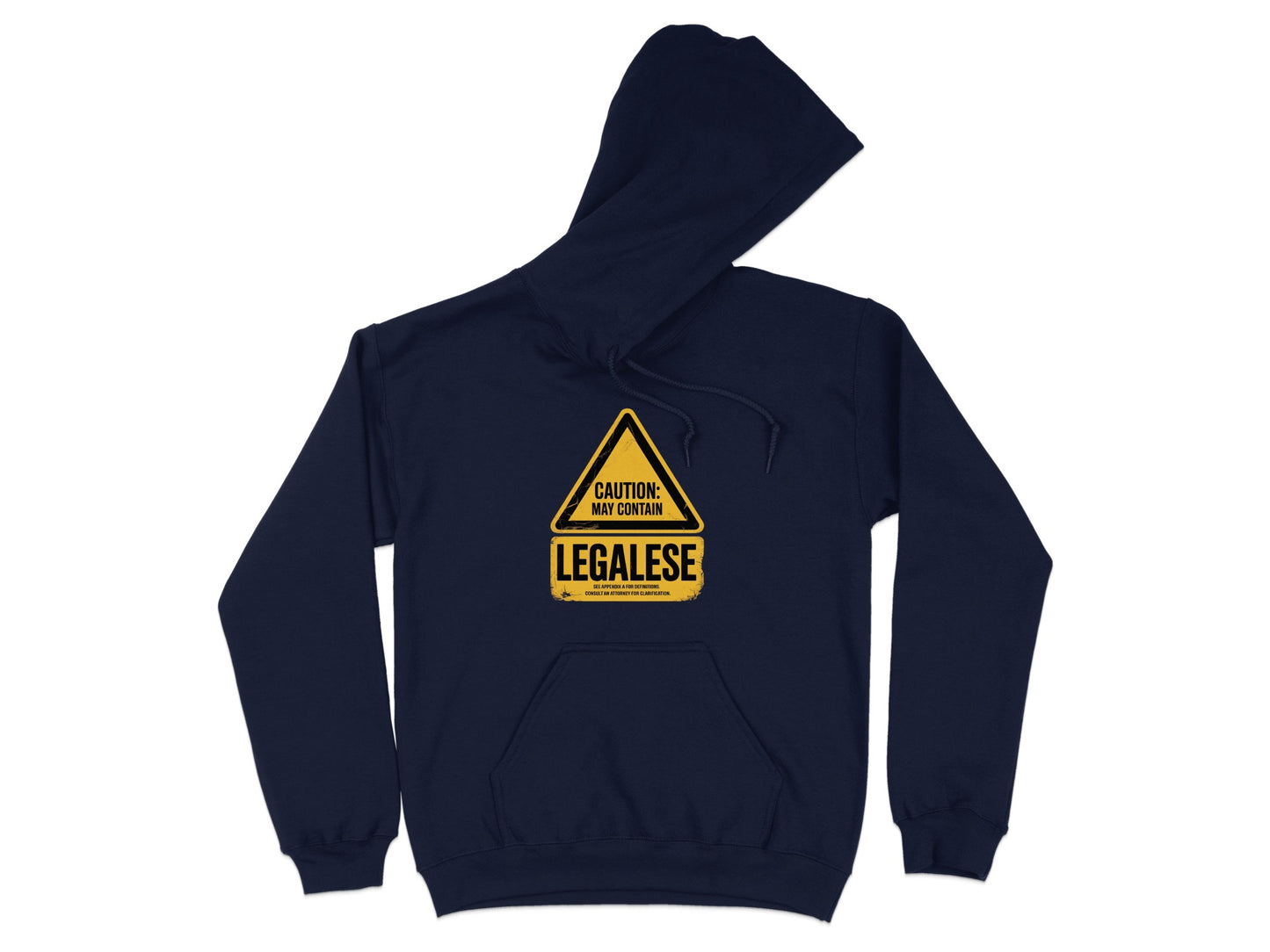 Caution May Contain Legalese Funny Hoodie product