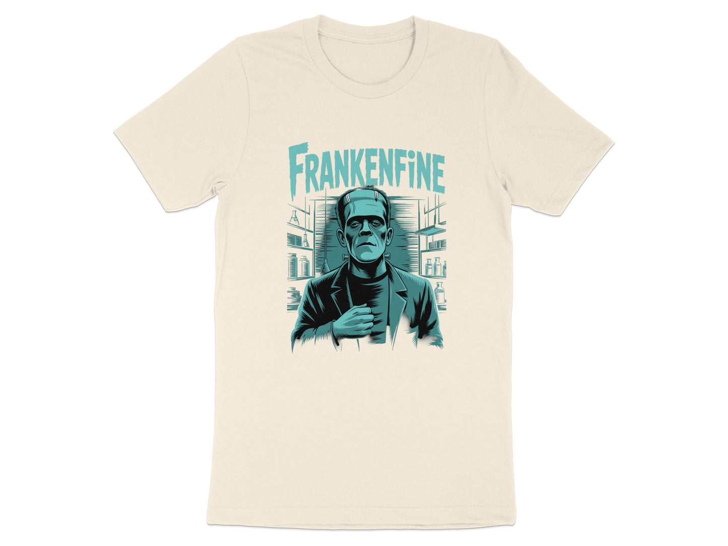 Frankenfine Graphic Frankenstein Print T-shirt product type