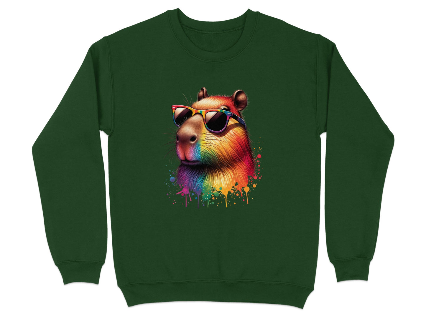 Vibrant Cool Sunglasses Wearing Rodent Sweatshirt Product