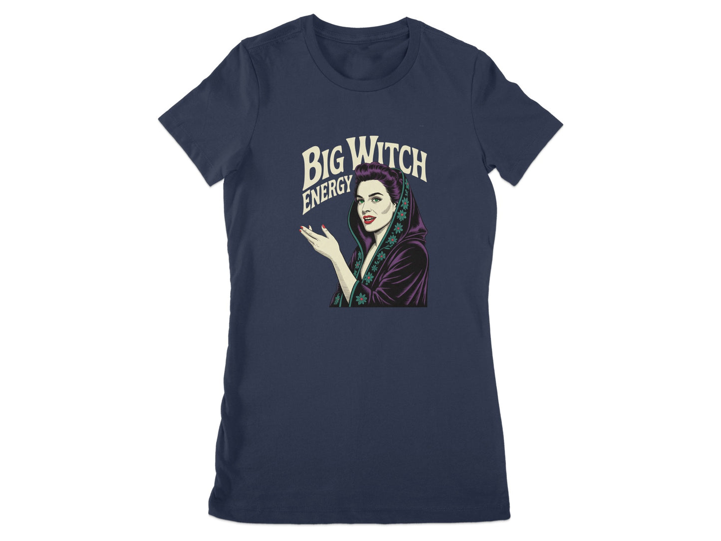 Big Witch Energy Graphic Tee Halloween Themed T-Shirt