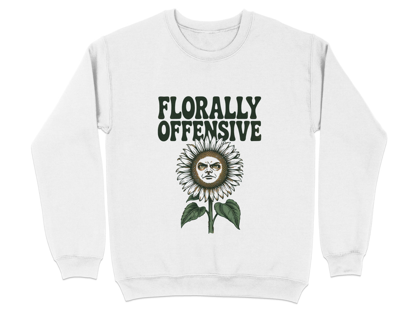 Florally Offensive Sunflower Graphic Sweatshirt product