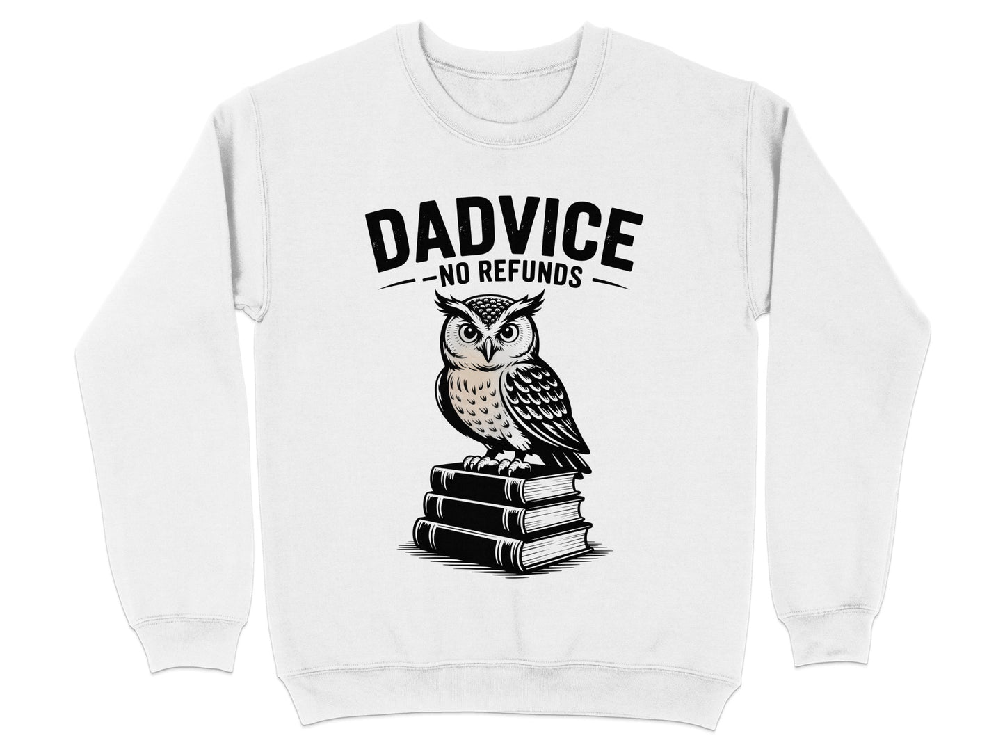 Dadvice No Refunds Owl Graphic Sweatshirt product