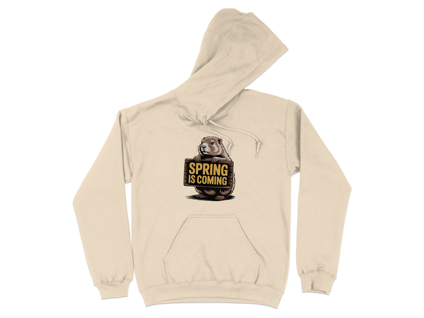 Spring is Coming Groundhog Graphic Hoodie product