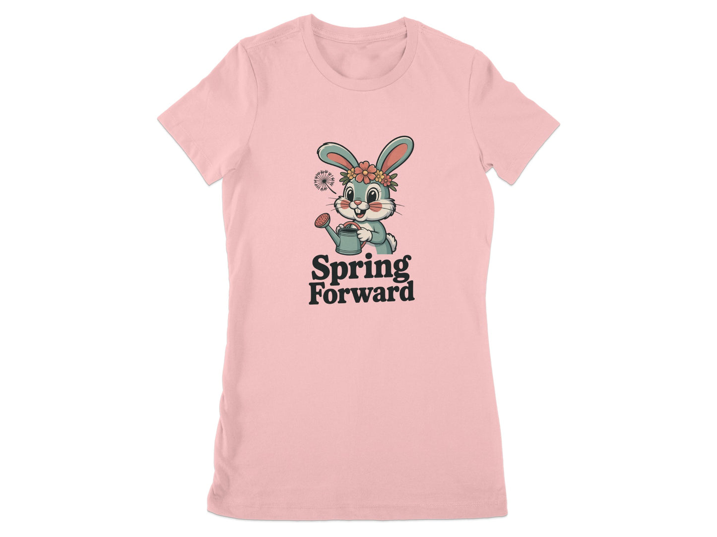 Spring Forward Bunny Graphic Pink T-shirt product type