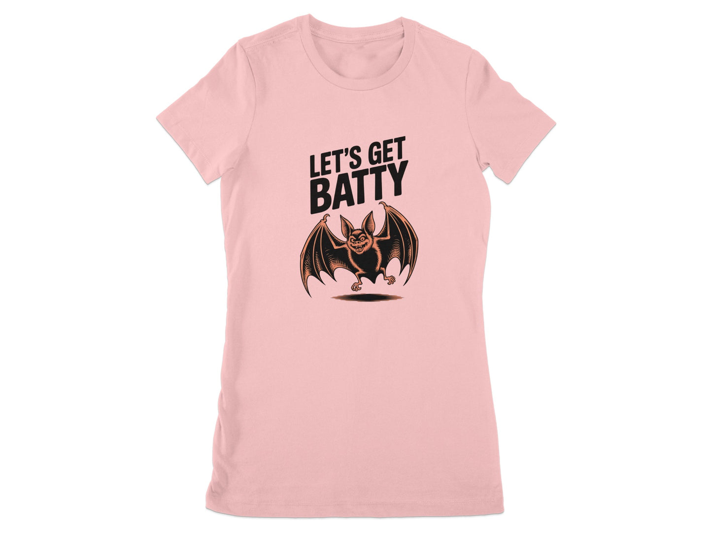 Let's Get Batty Bat Graphic Pink Shirt product type