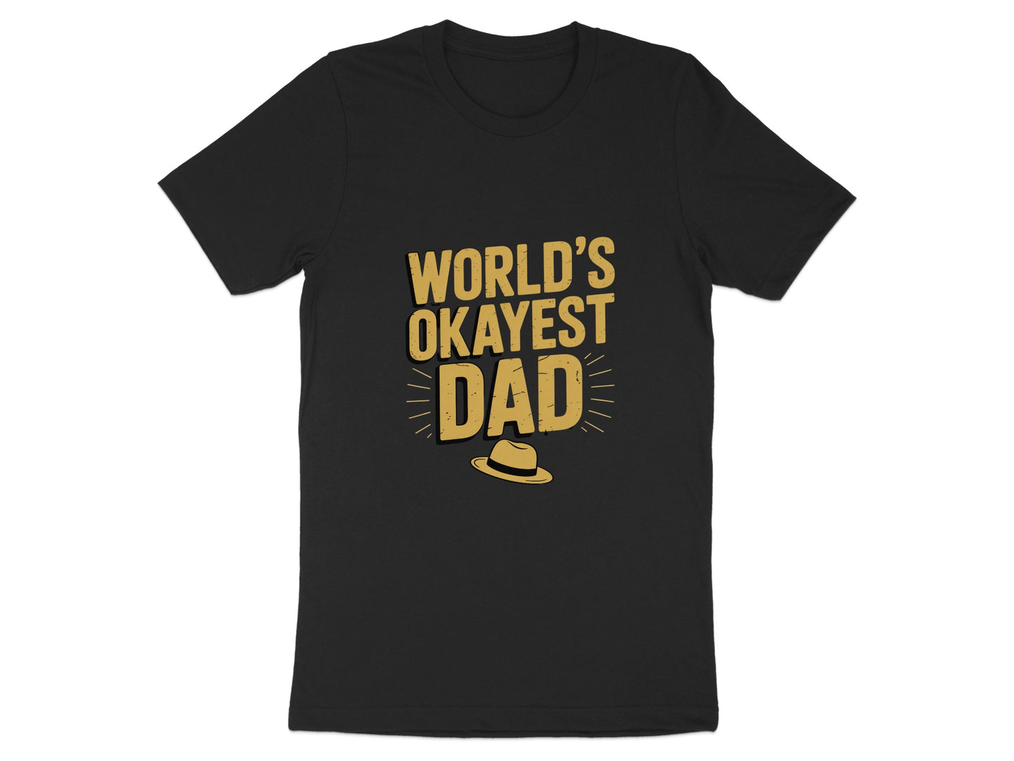 World's Okayest Dad Tee for Humorous Gift Shirt Product