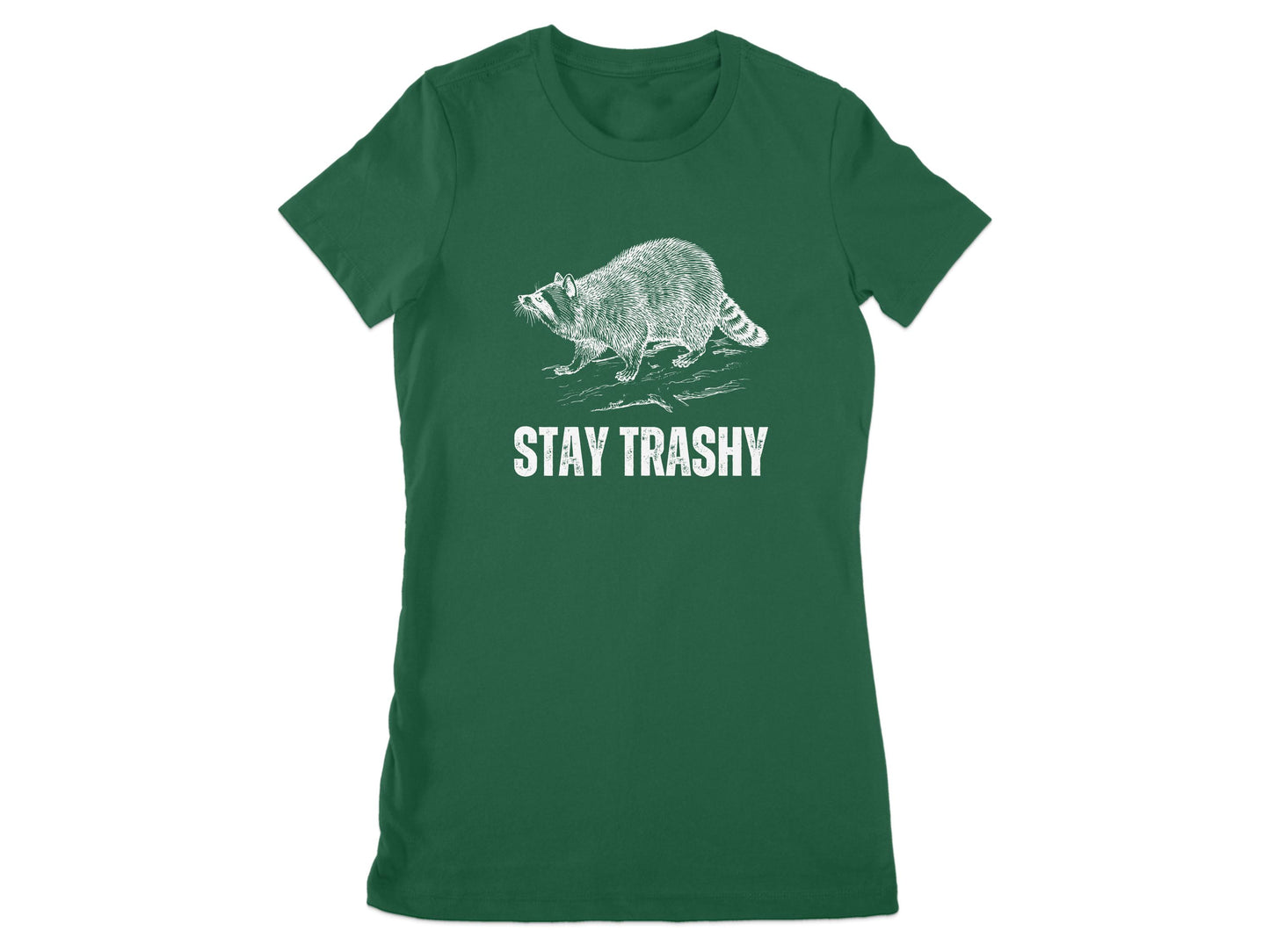 Stay Trashy Raccoon Graphic Tee Shirt Product