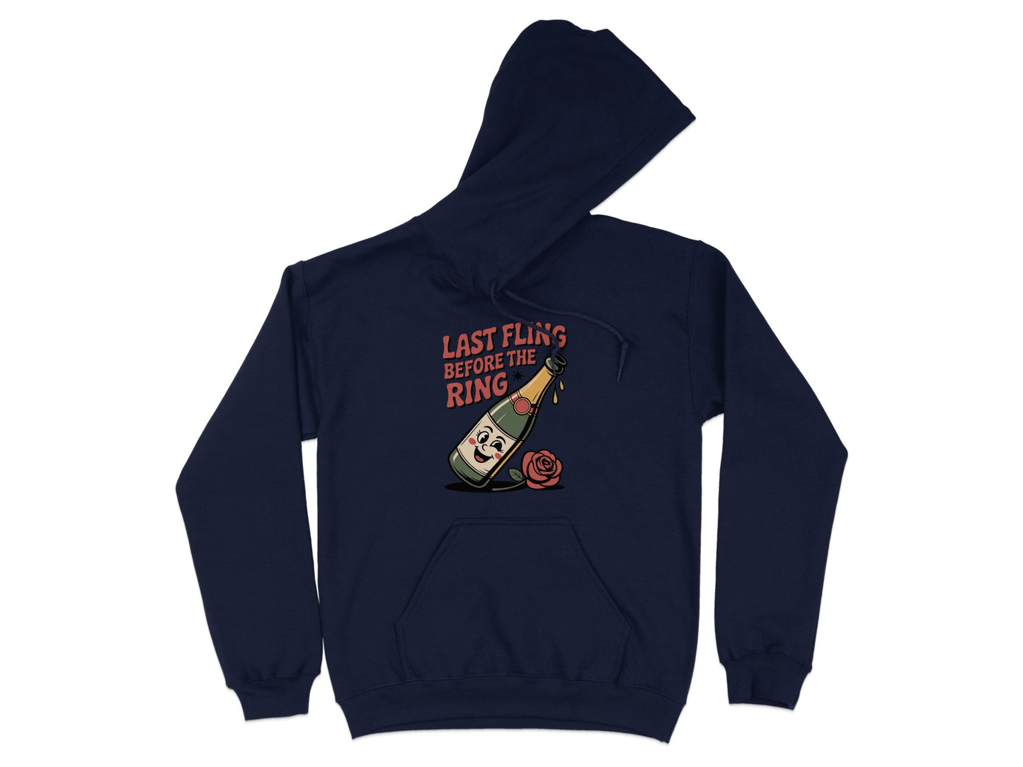 Last Fling Before the Ring Blue Oversized Hoodie product