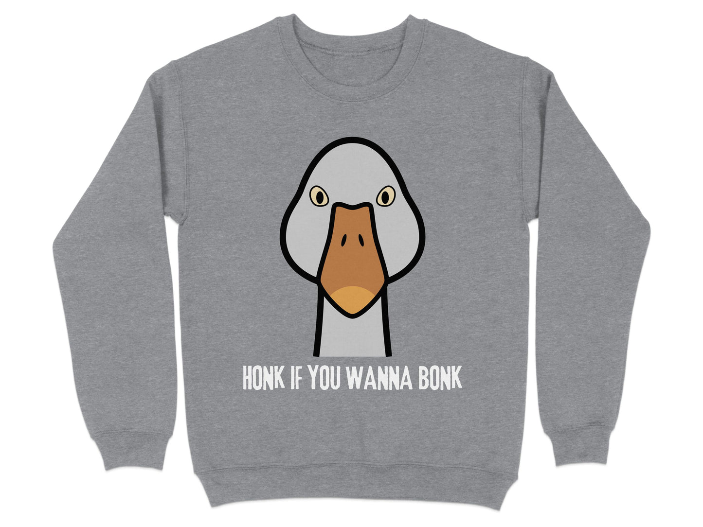 Honk If You Wanna Bonk Funny Goose Sweatshirt product type