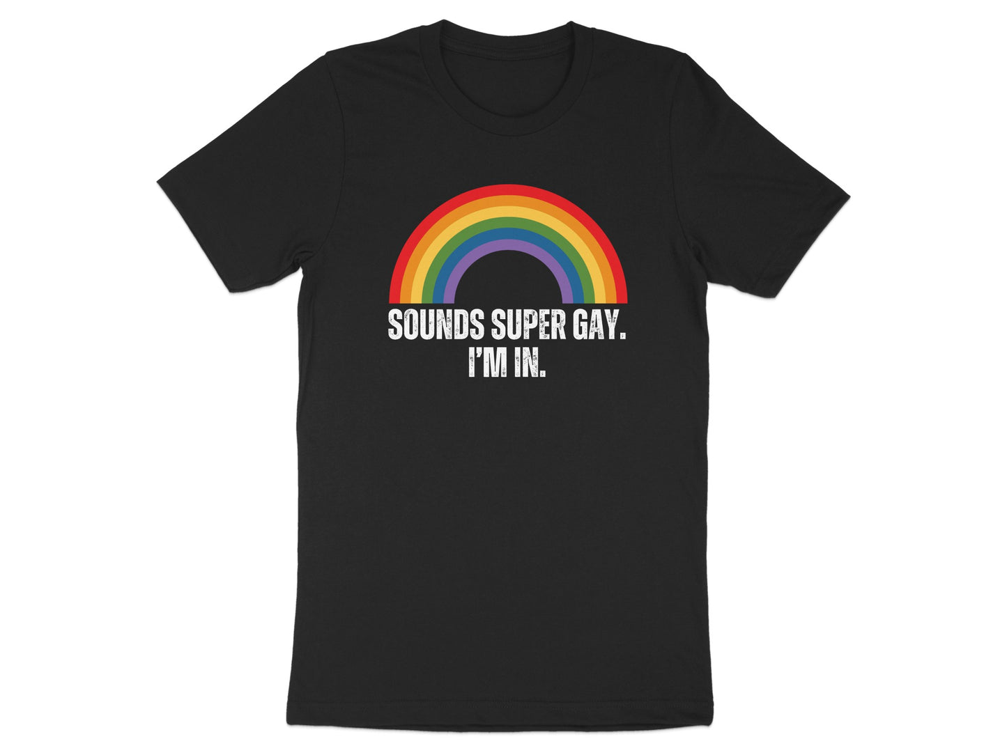 Sounds Super Gay I'm In Rainbow Graphic Tee product type
