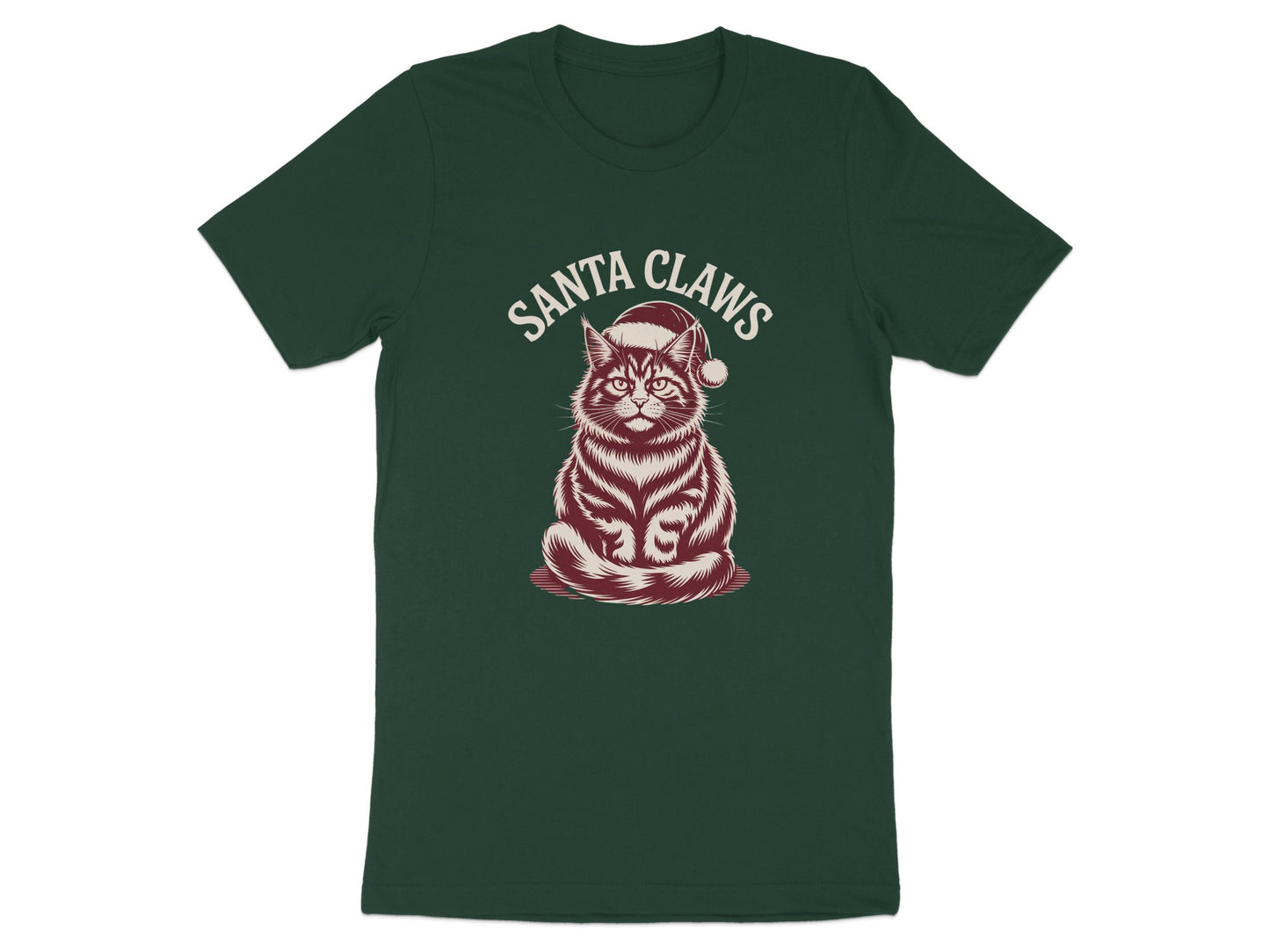 Santa Claws Cat Christmas T-Shirt product type
