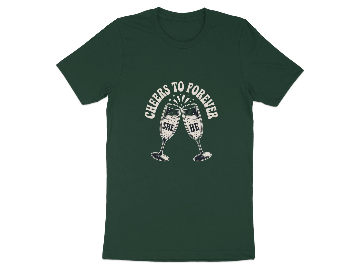 Cheers to Forever She HC Graphic Tee product