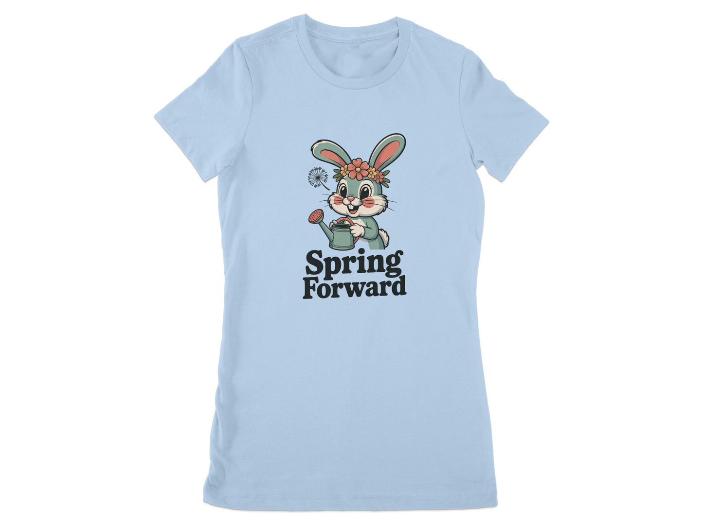 Spring Forward Bunny With Watering Can T-shirt product type