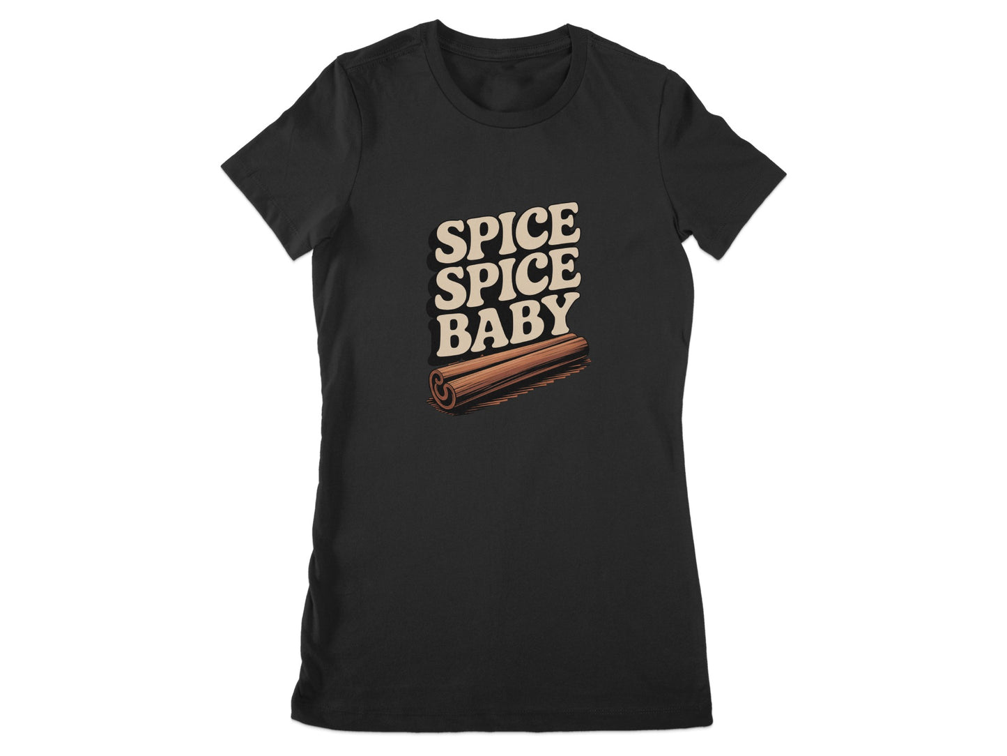 Spice Spice Baby Printed Black T-shirt Product