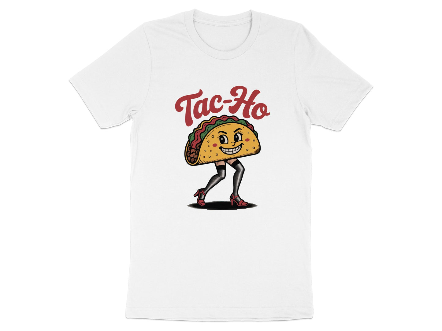 Funny Cartoon Taco Character White Shirt product type