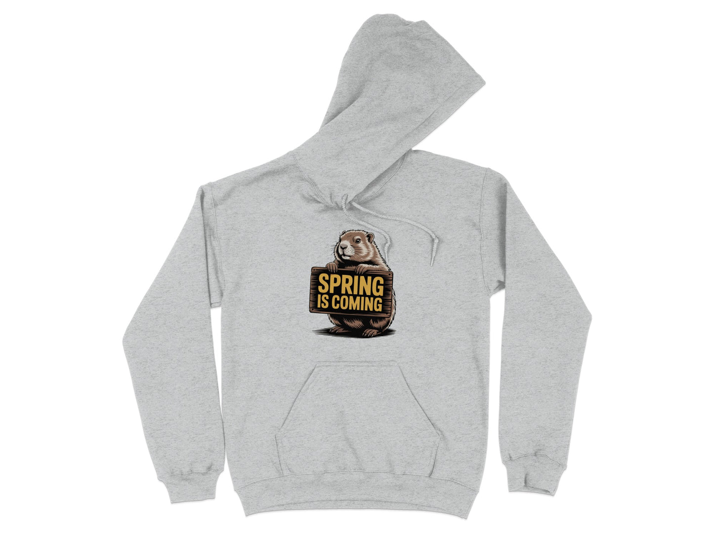 Spring is Coming Groundhog Hooded Sweatshirt product type