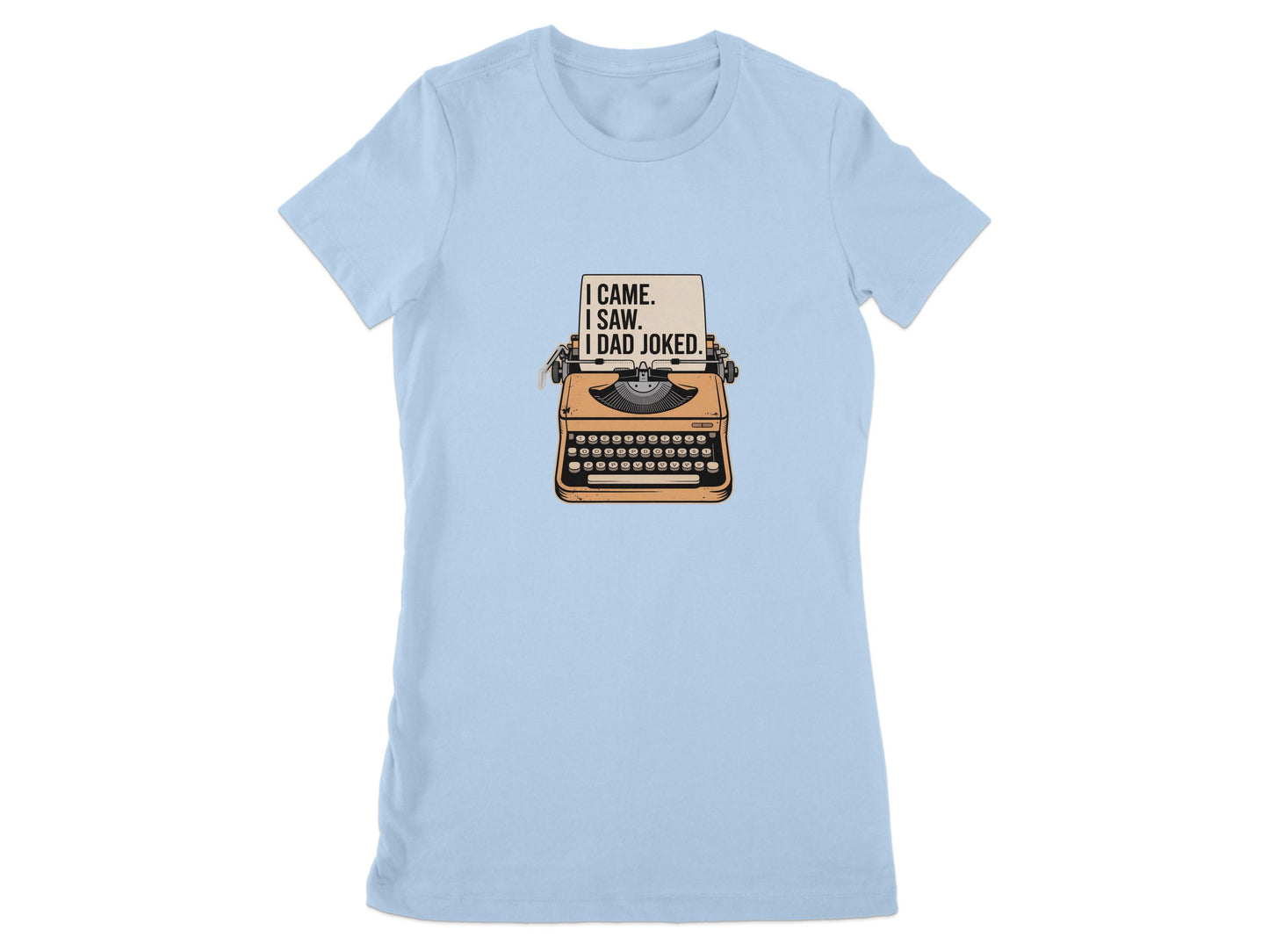 I Came Saw Dad Joked Typewriter Graphic Shirt product type