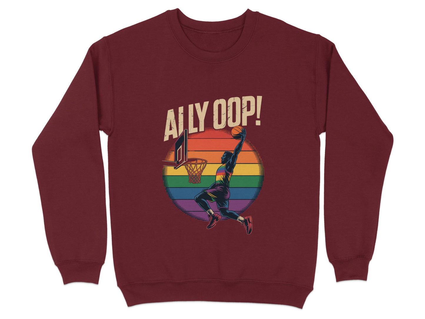 Ally Oop Basketball Dunk Graphic Sweater product type