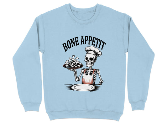 Bone Appetit Skeleton Chef Sweatshirt product type