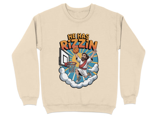 He Has Rizzin Basketball Graphic Sweatshirt product
