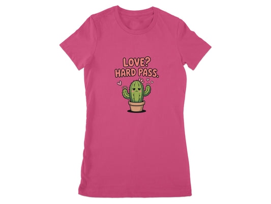 Love Hard Pass Cactus Graphic Women's Top Product