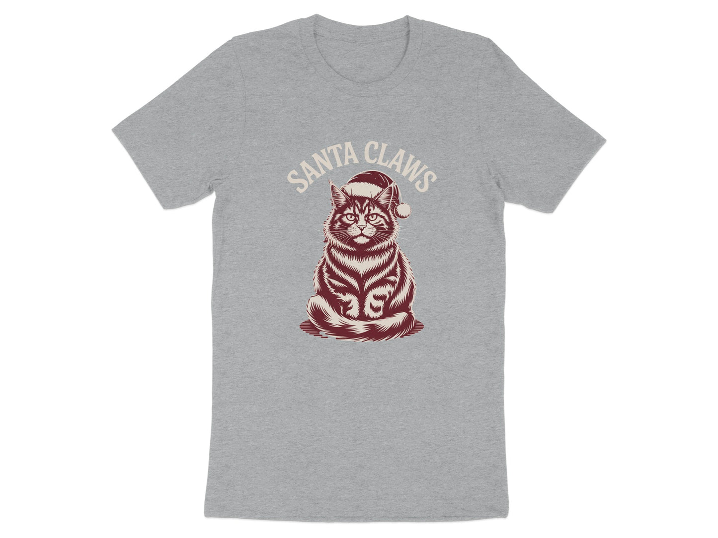 Santa Claws Cat T-Shirt Perfect Holiday Gift product type