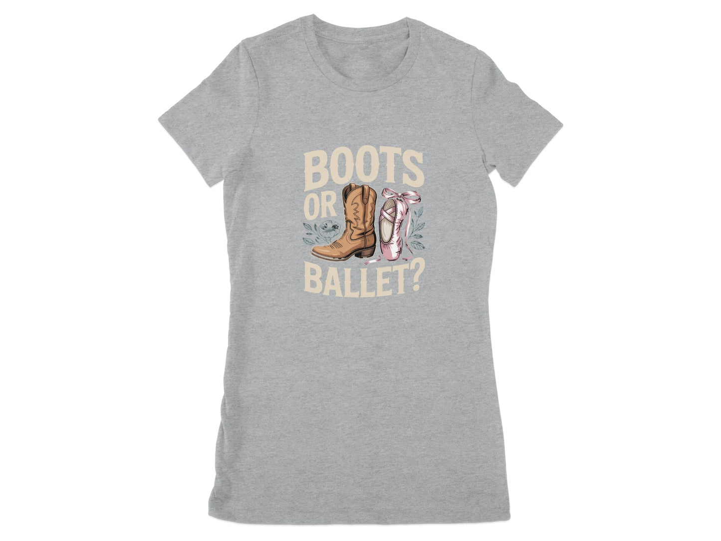 Boots or Ballet Question Fun Women T-Shirt product