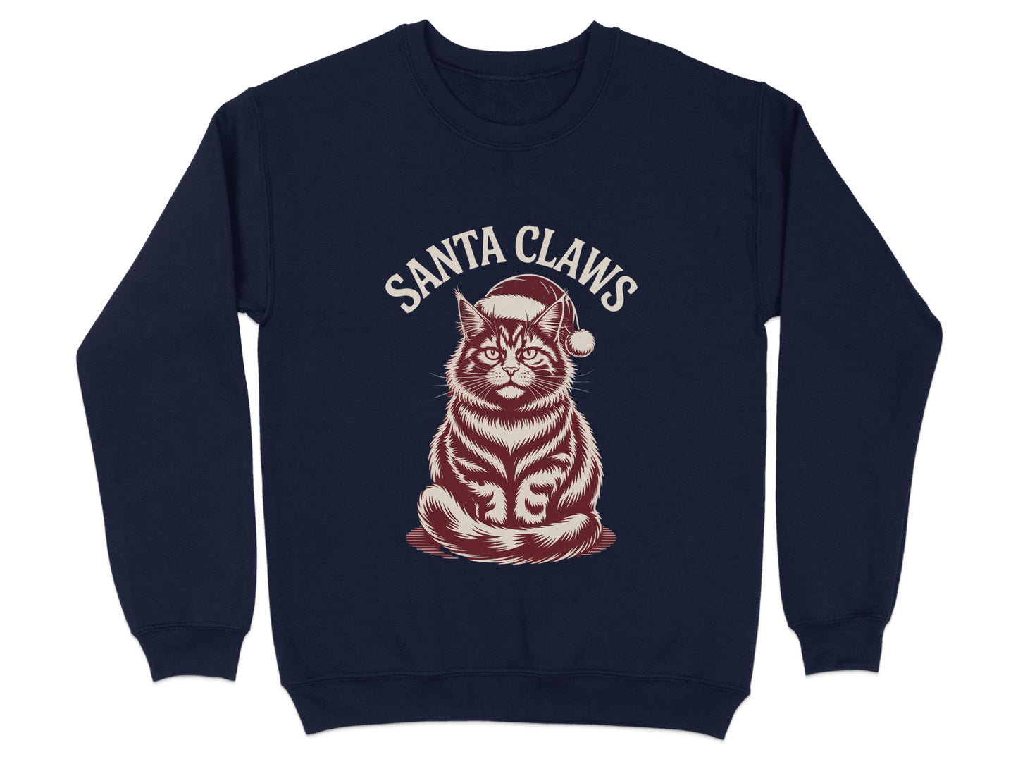 Santa Claws Cat Graphic Sweatshirt product type