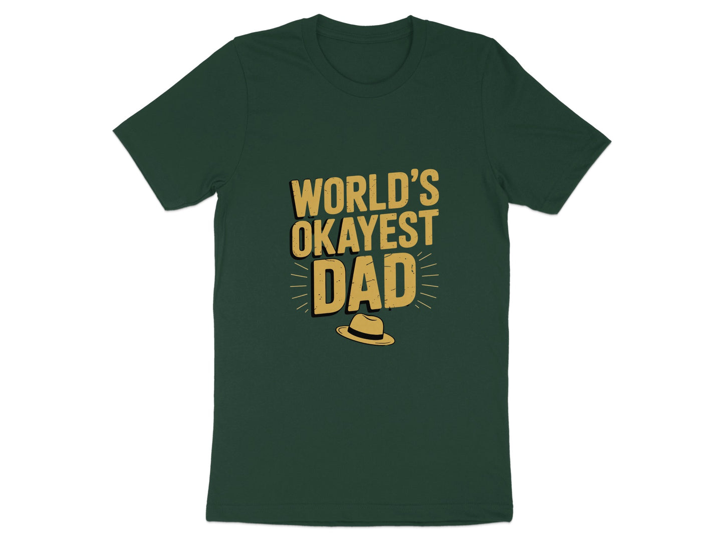 World's Okayest Dad Graphic Tee Shirt product