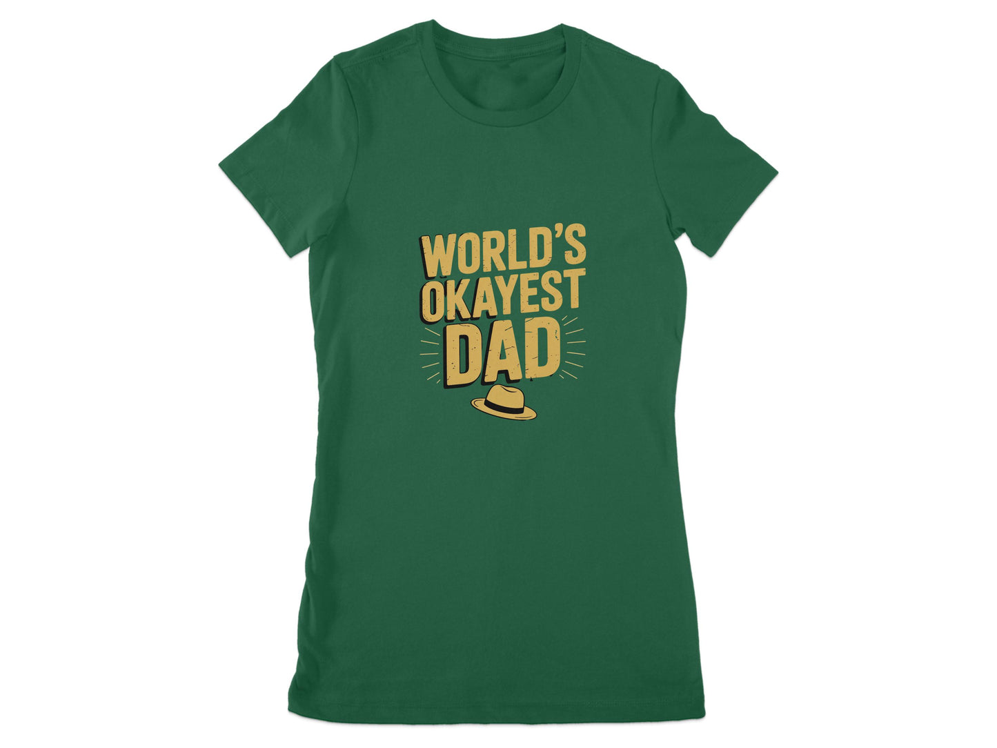 World's Okayest Dad Fun Graphic Women's Shirt product type