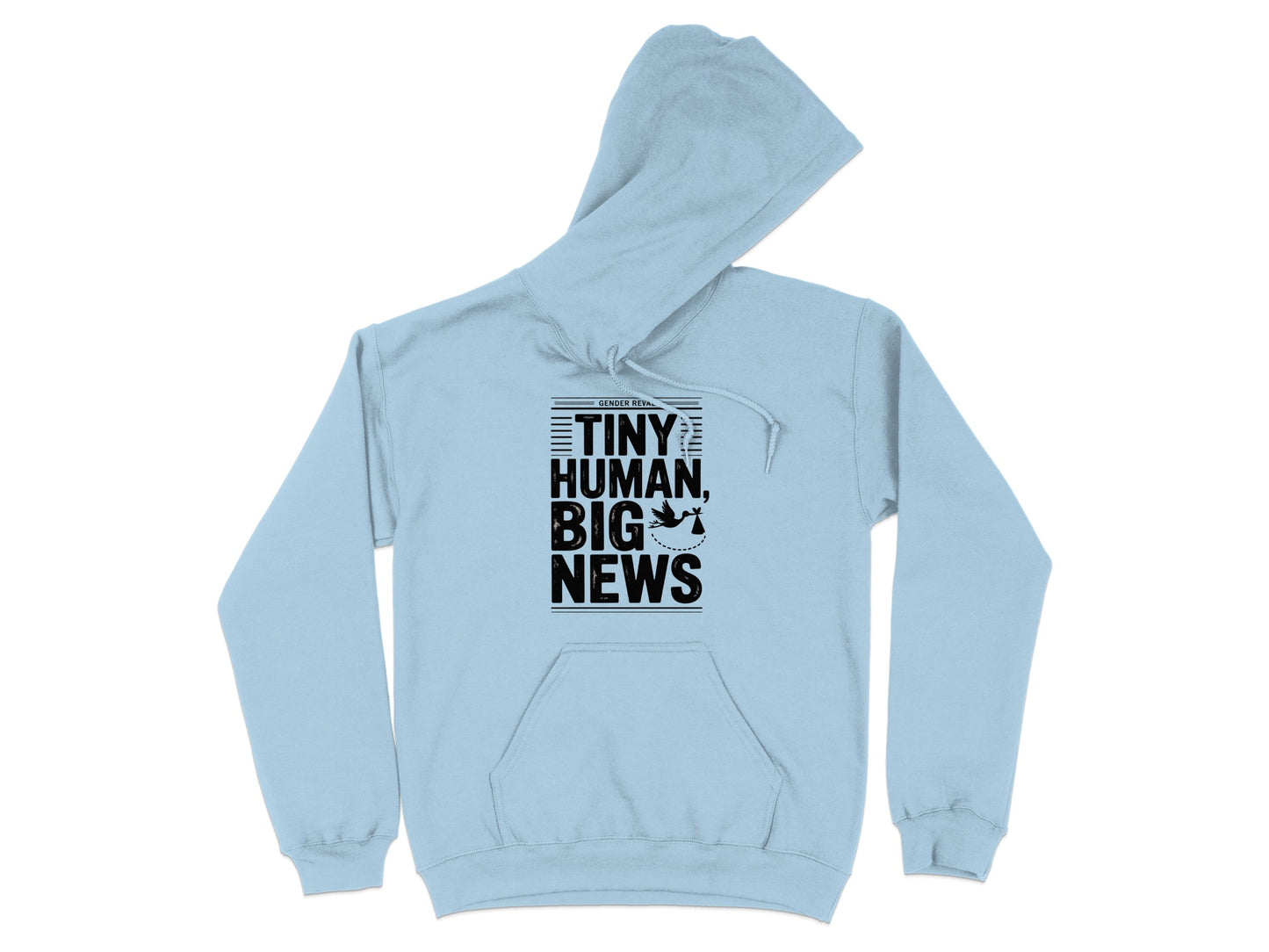 Tiny Human Big News Printed Hooded Sweatshirt product type