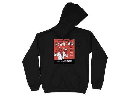 Try Wolf Wax Graphic Black Hoodie Product