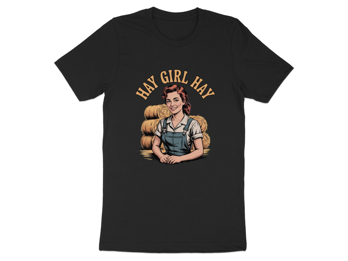 Hay Girl Hay Funny Farmer Graphic T-Shirt product type